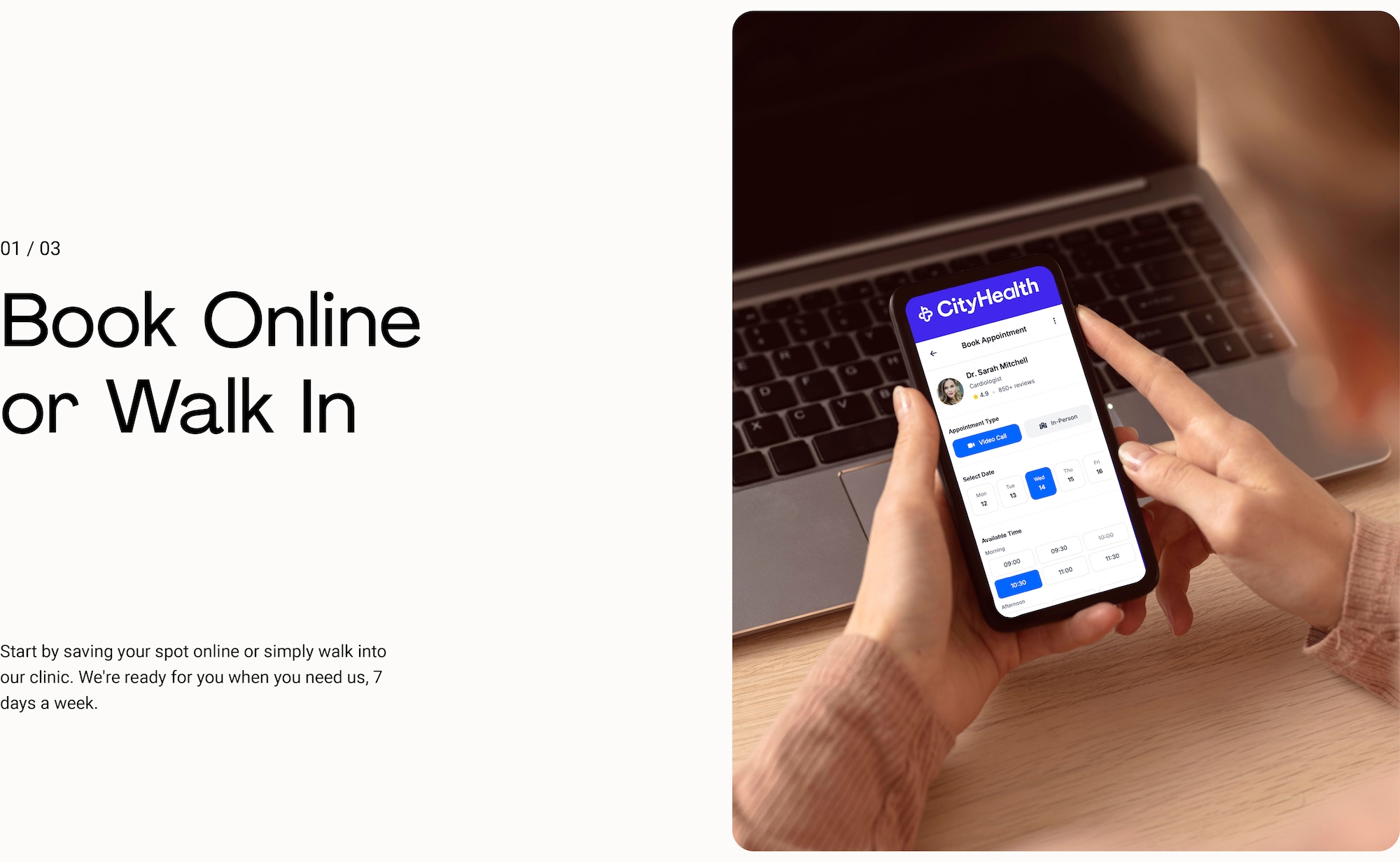 Book Online or Walk In