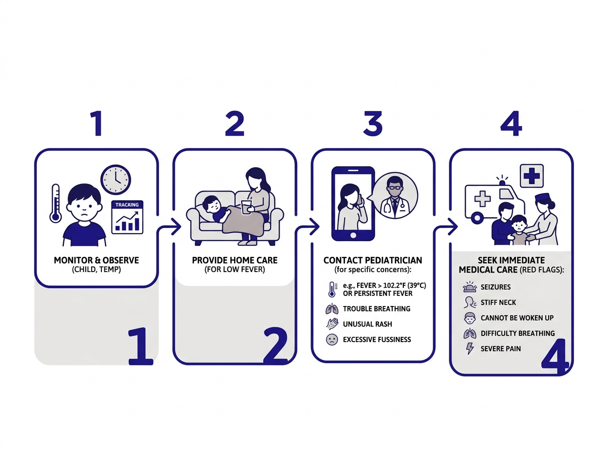 warning signs for child fever that need doctor visit