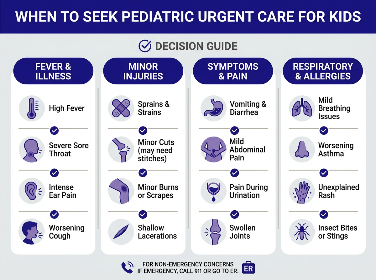 What to bring to pediatric urgent care near me checklist for parents