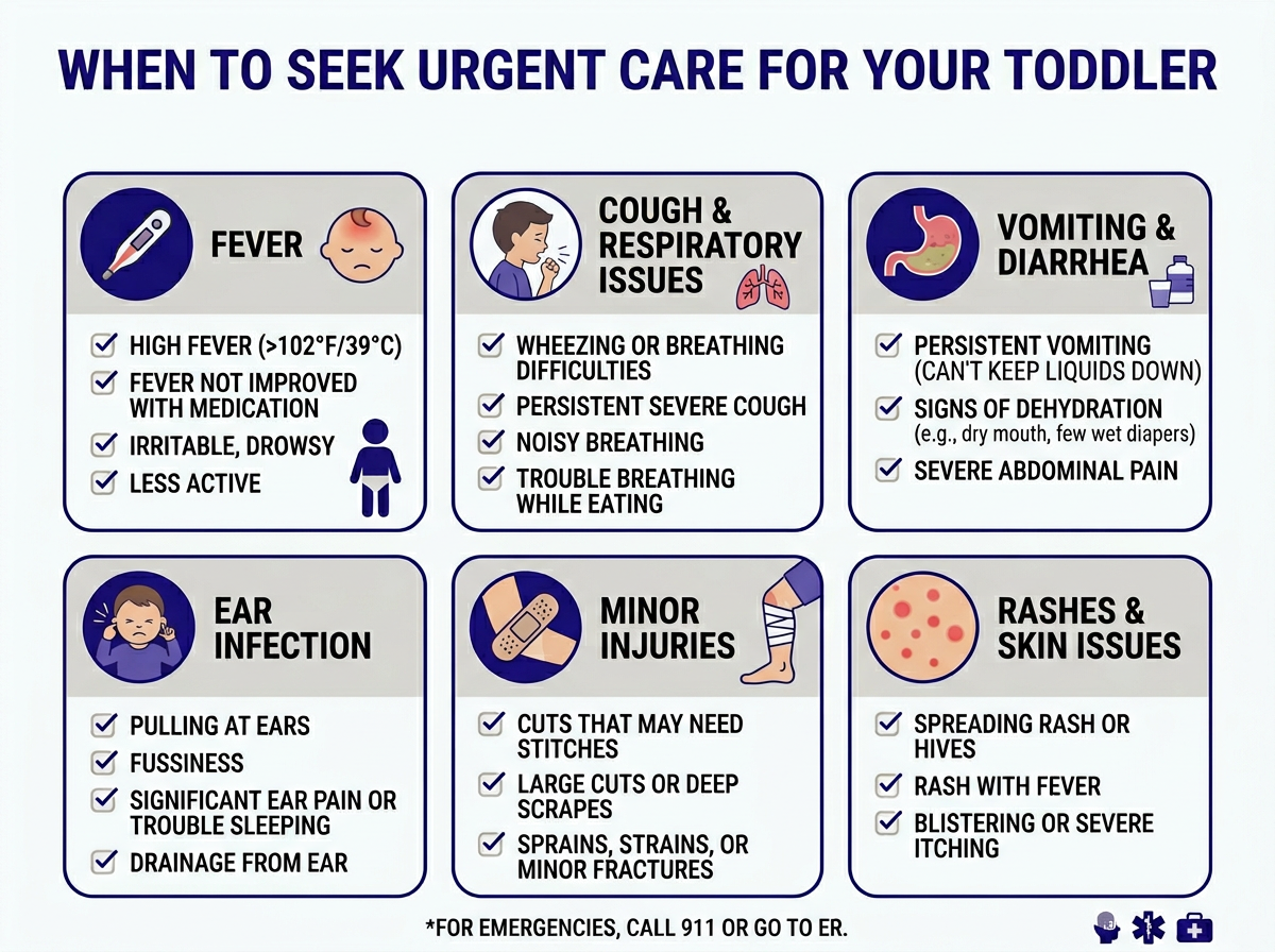 How to prepare for a toddler urgent care visit checklist