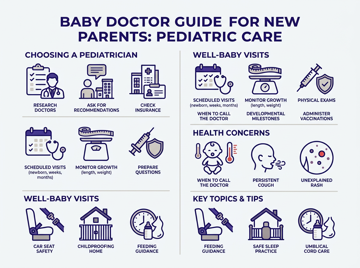 Well-baby visit schedule first year