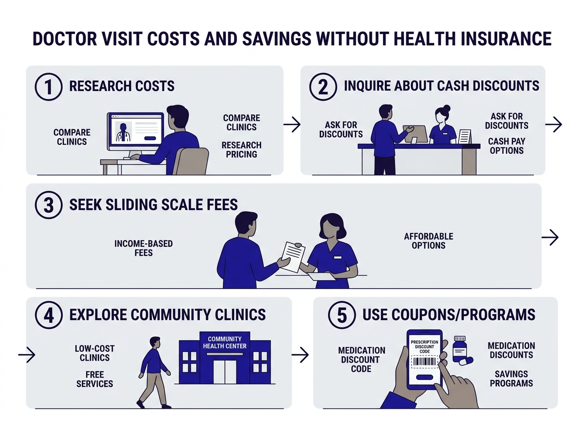 Cheapest options for a doctor visit without insurance ranked