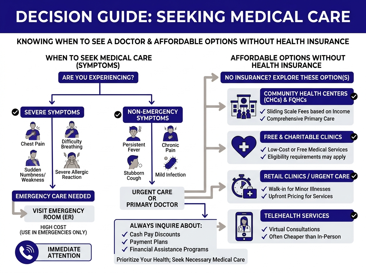 How to save money at the doctor without insurance