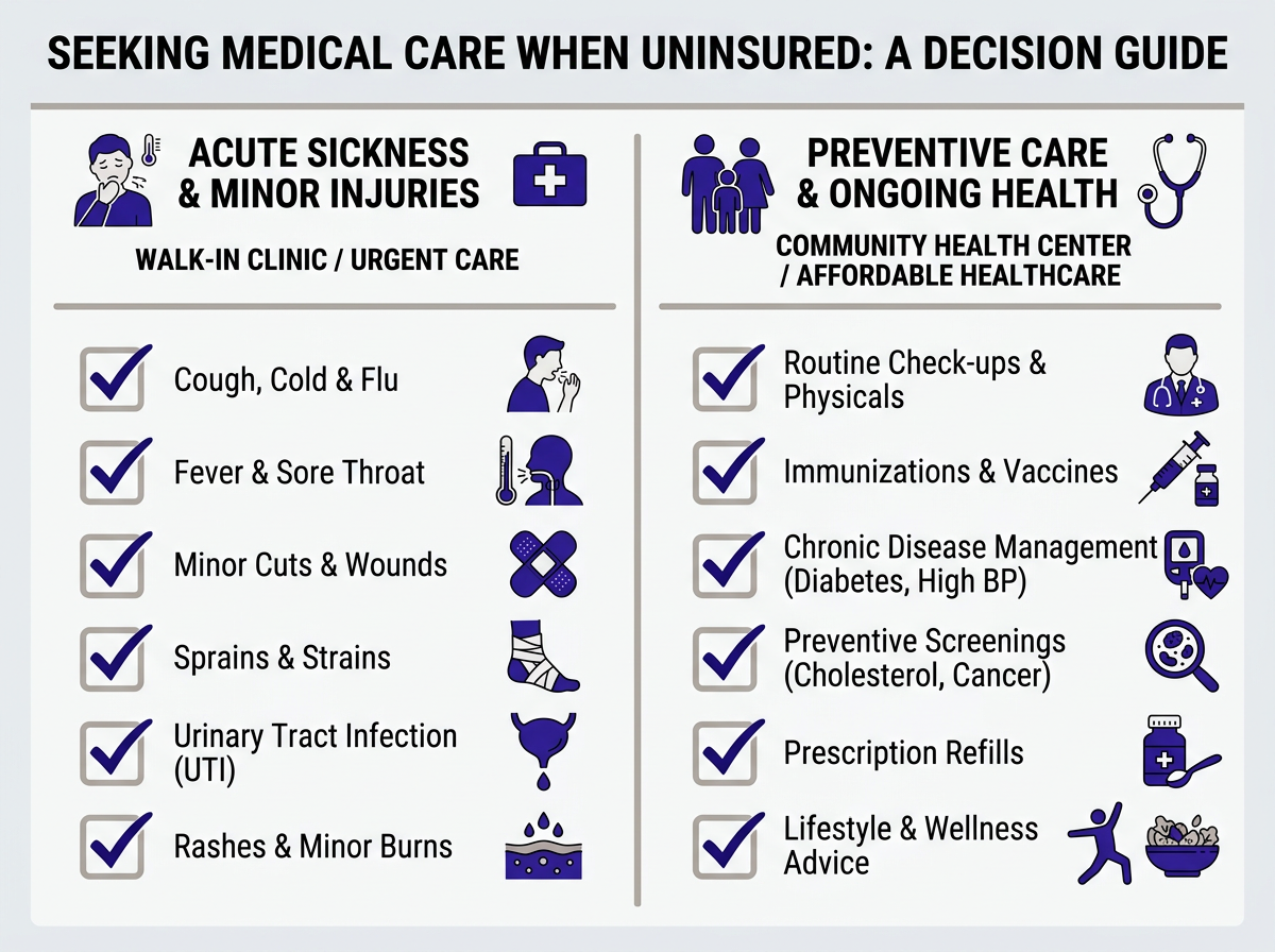 Documentos necesarios para visitar una clínica sin seguro médico