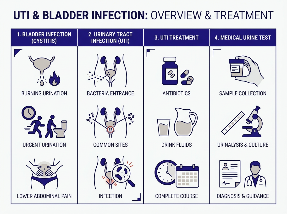 Síntomas de infección urinaria que necesitan tratamiento médico
