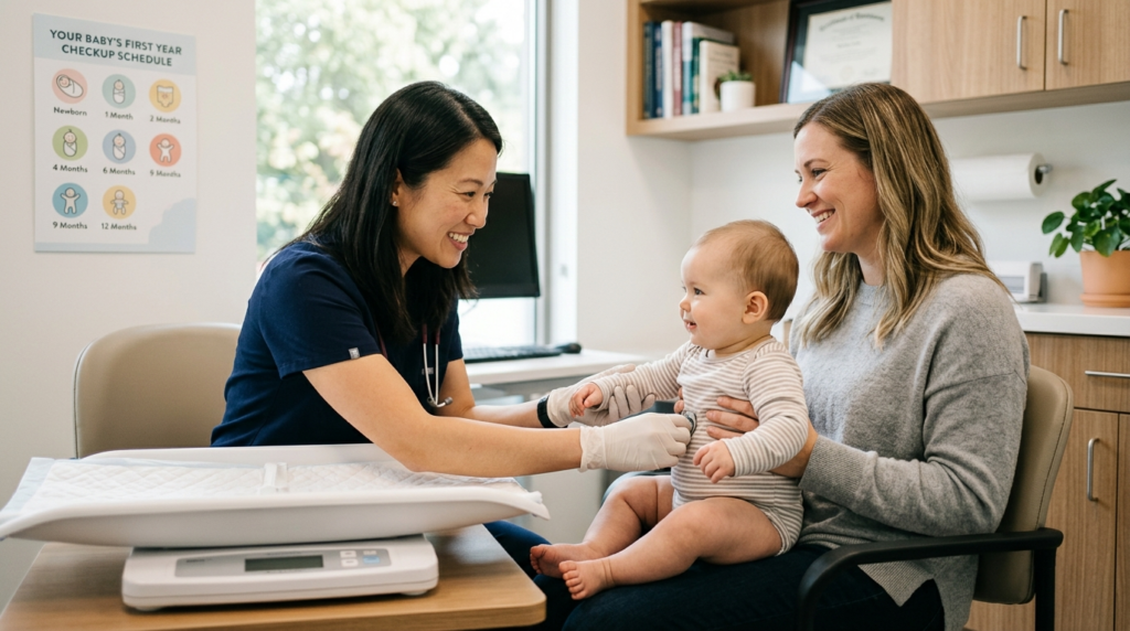 Newborn pediatrician visit guide for first year checkups