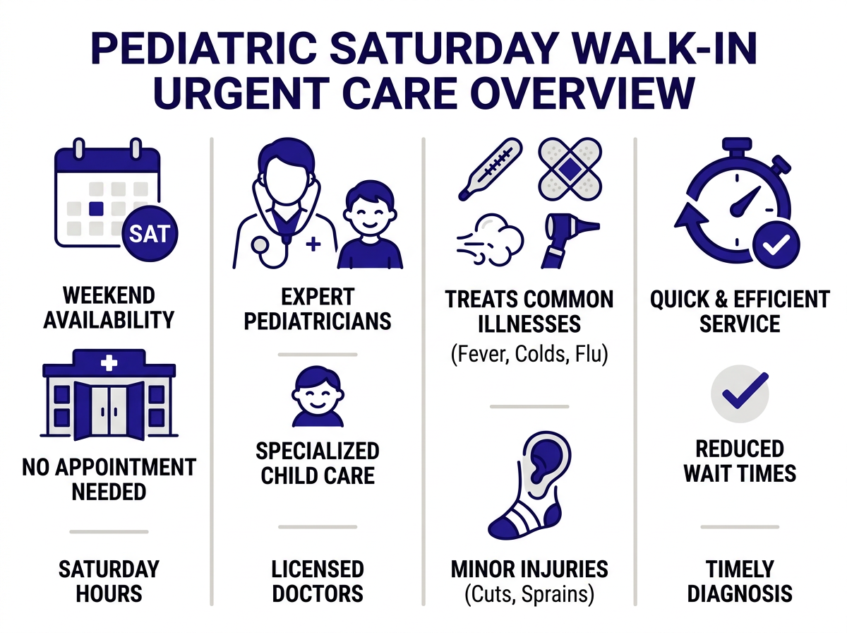 What Saturday pediatric urgent care visits cover