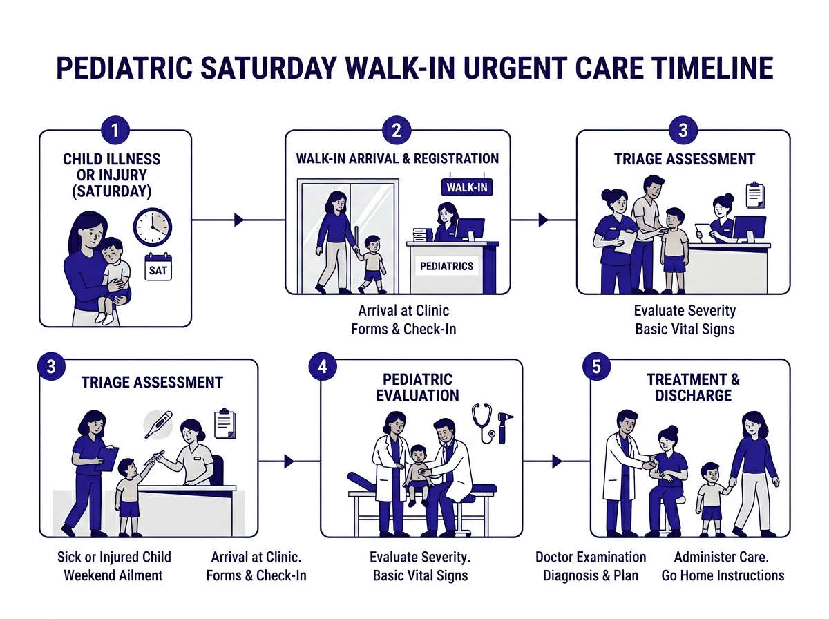 Walk-in urgent care vs Saturday pediatrician hours comparison