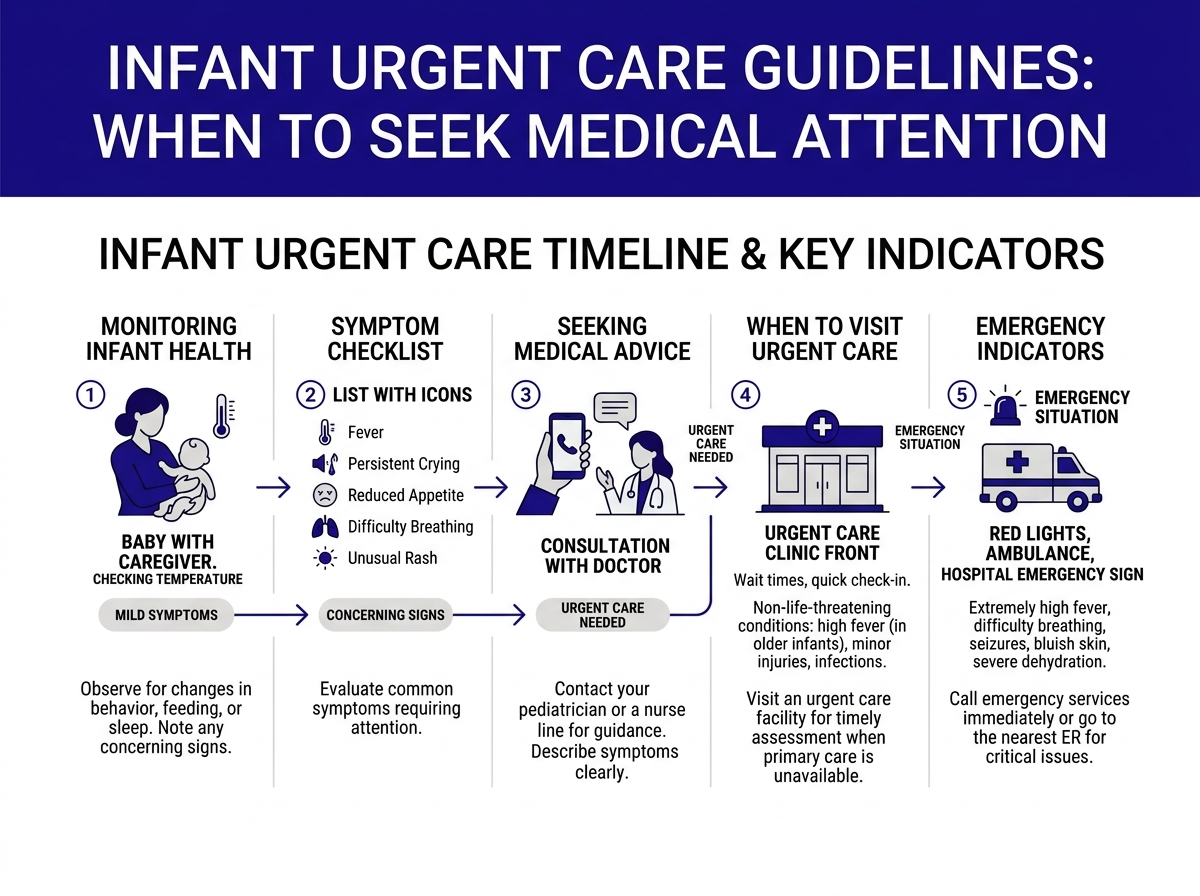 Urgent care vs emergency room for babies comparison