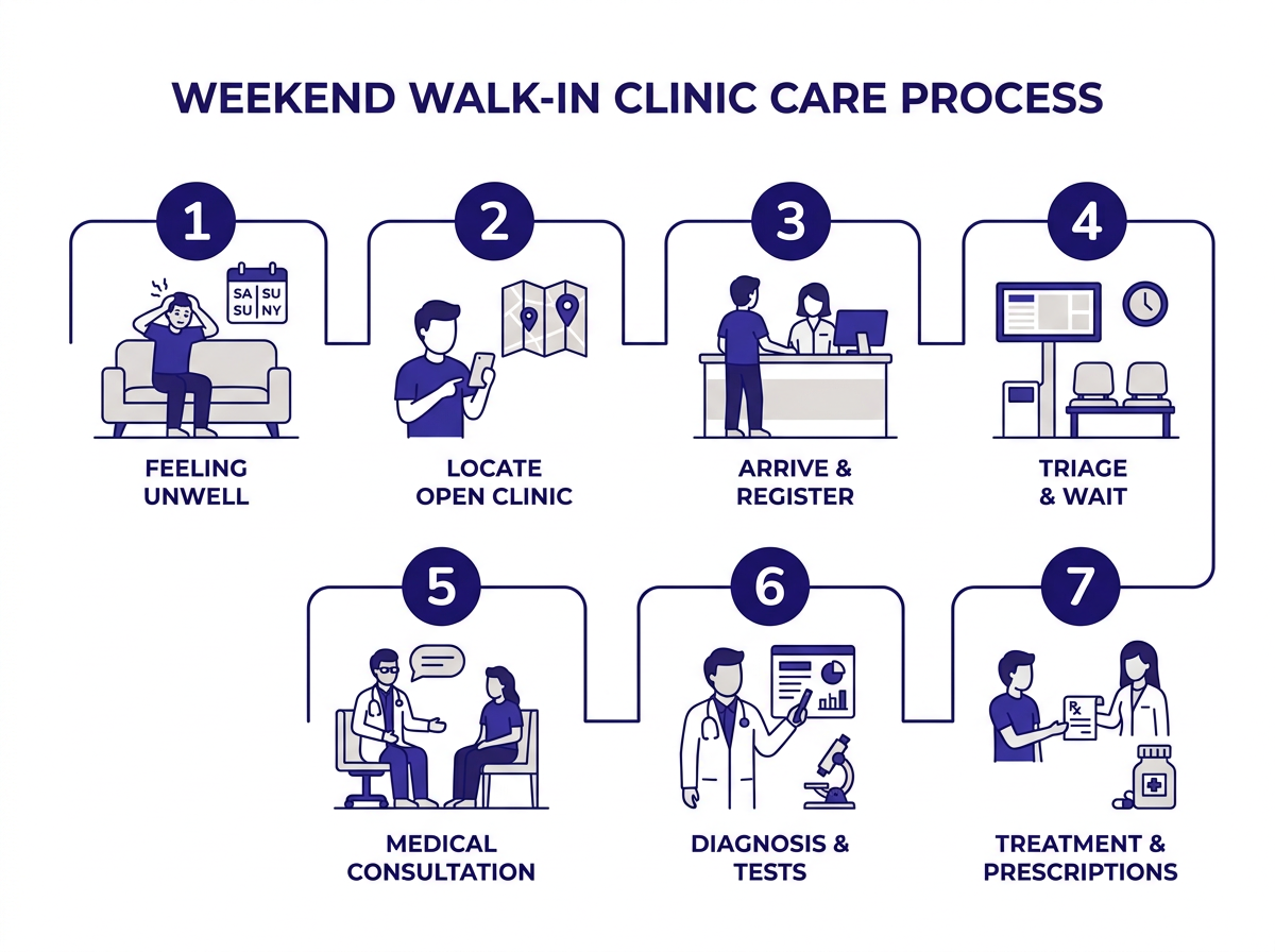 Comparison of doctor open on weekends options including urgent care