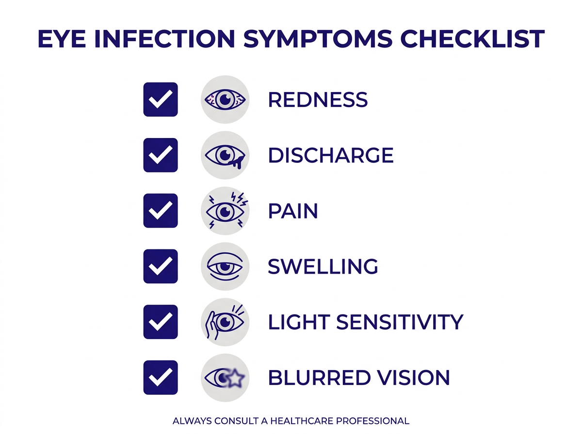 sintomas infeccion de ojos tratamiento urgente rojez secrecion dolor
