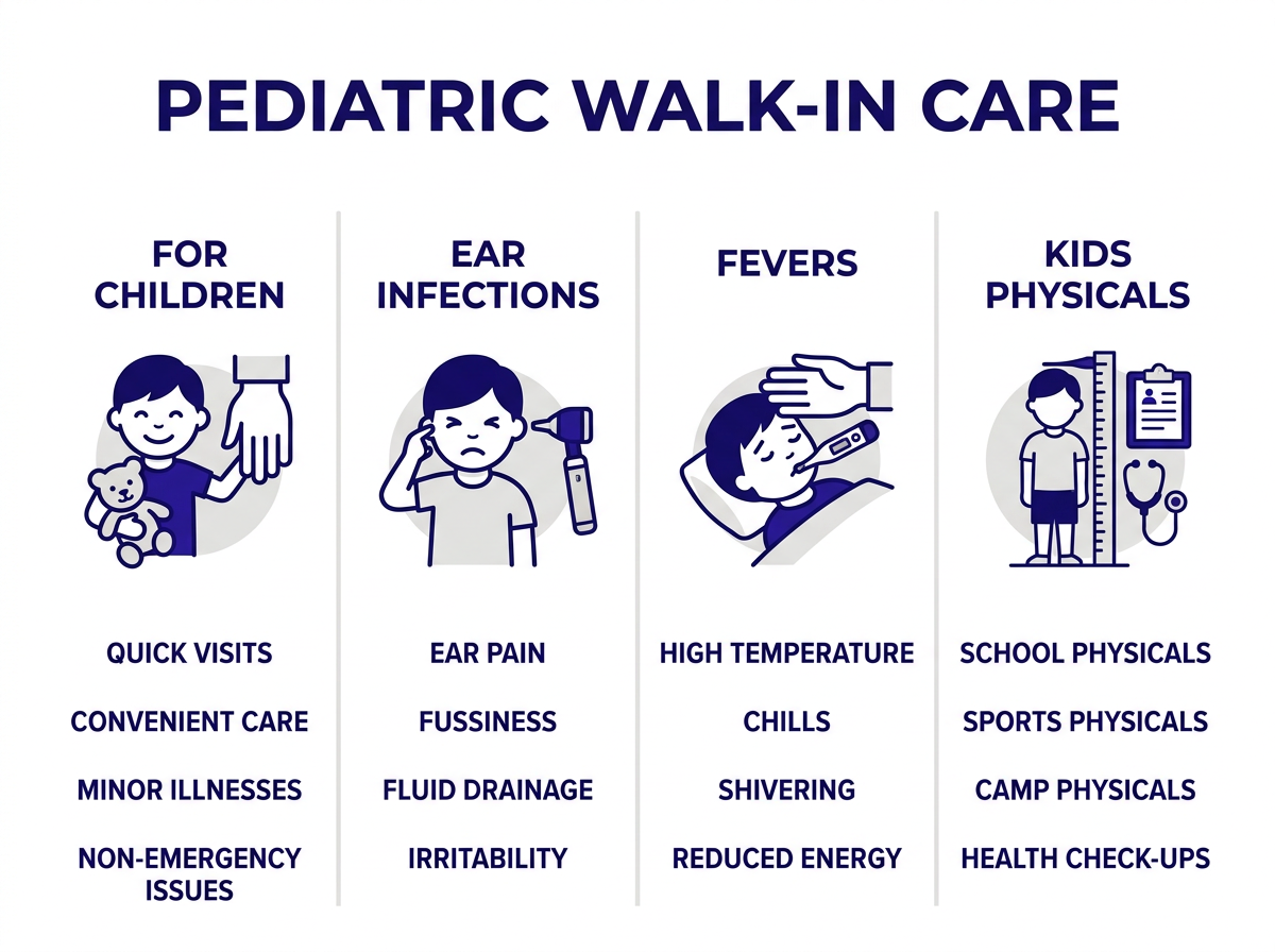 Kids doctor near me common conditions treated at urgent care