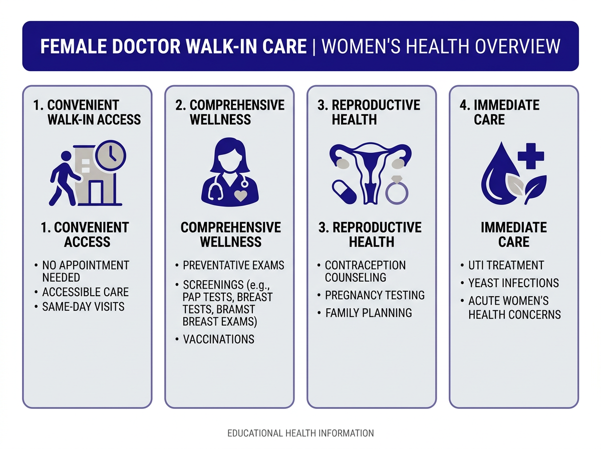 Why patients prefer female doctors infographic