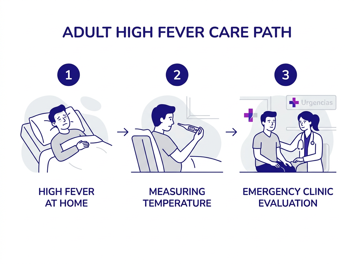 Tratamiento de fiebre en adultos: medicamentos, hidratación y descanso