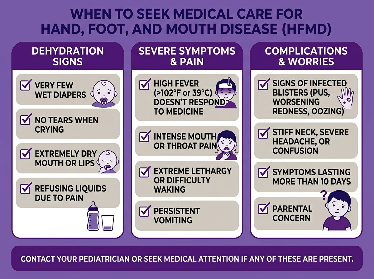 When to visit urgent care for hand foot and mouth disease