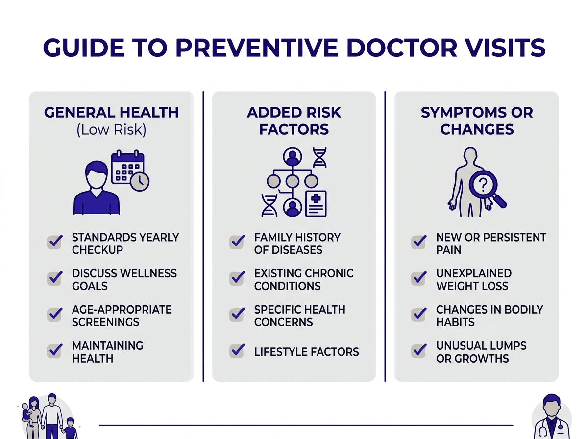 When to visit the doctor preventive care guide