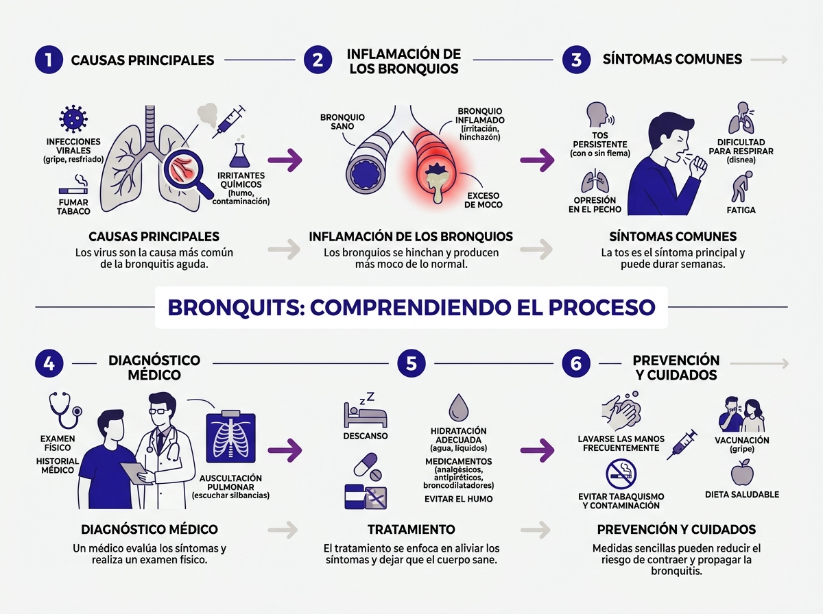Línea de tiempo de recuperación de bronquitis