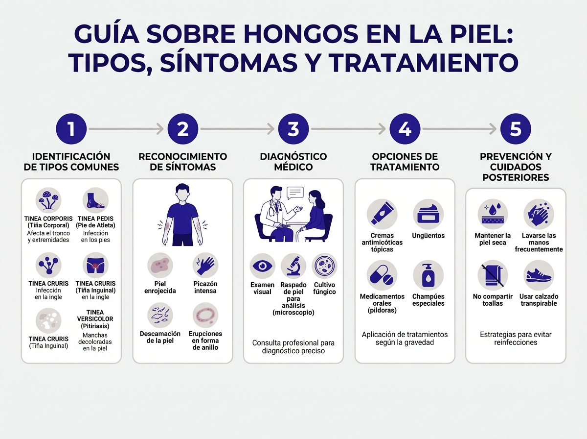 Proceso de tratamiento para hongos en la piel