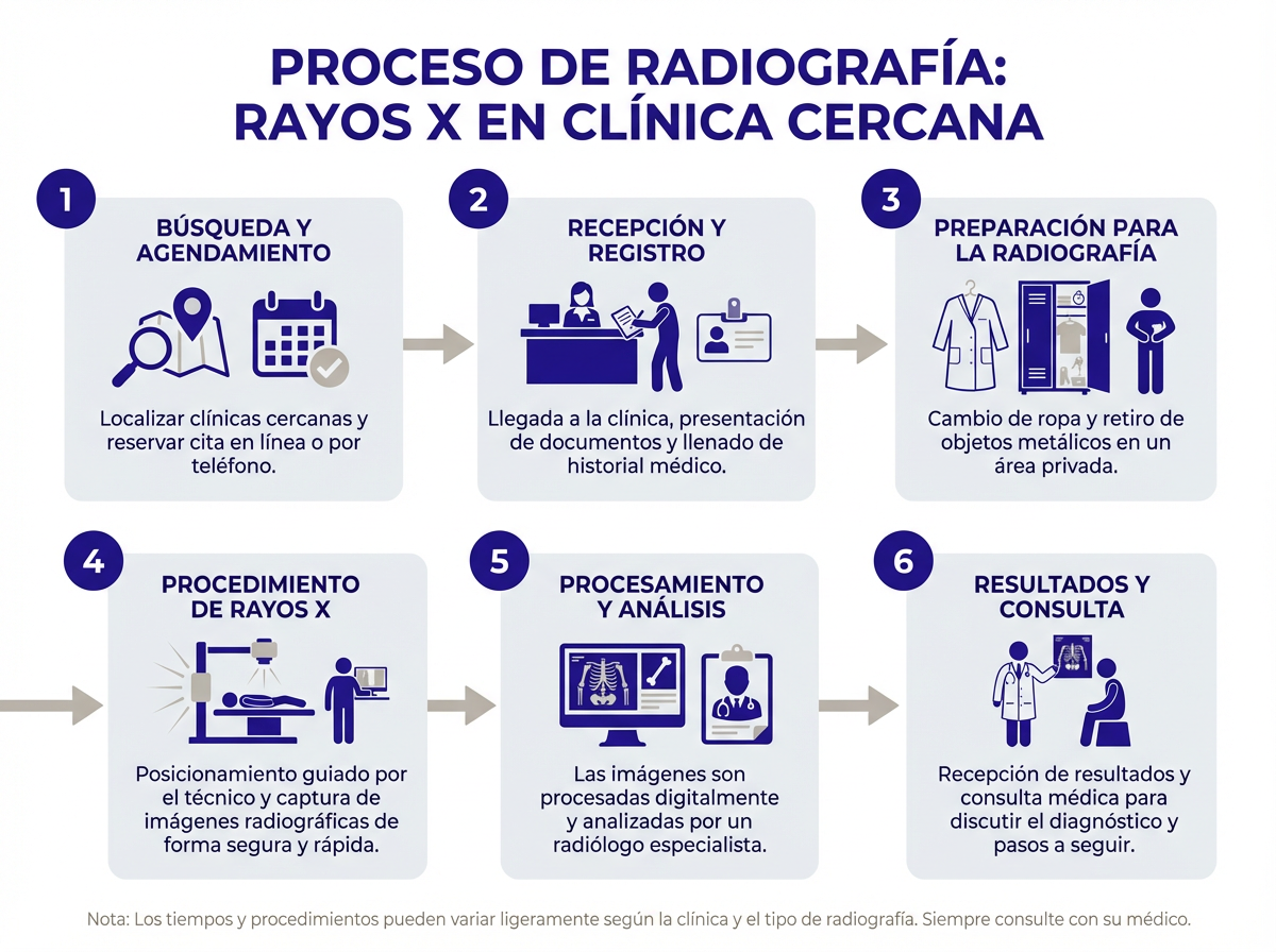 Proceso de visita para radiografía en CityHealth
