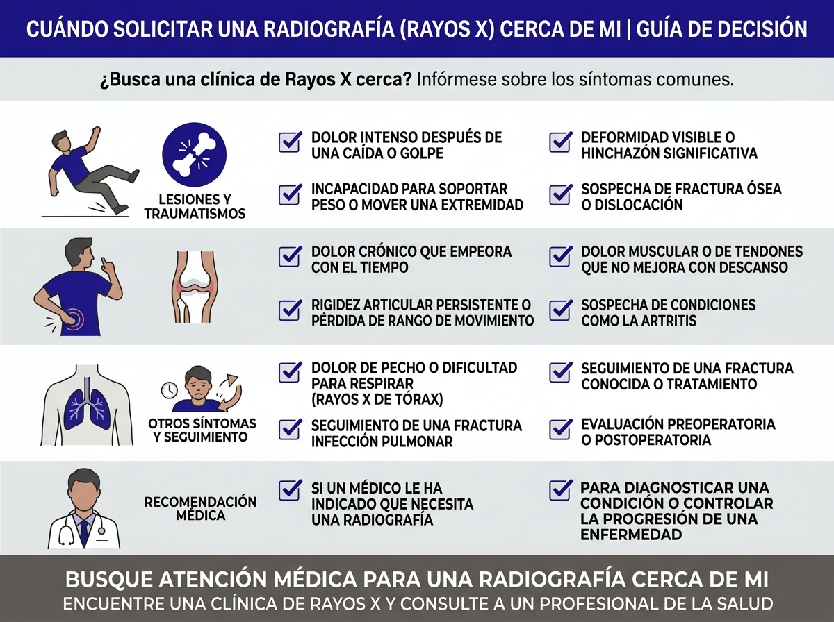 Razones comunes para necesitar una radiografía