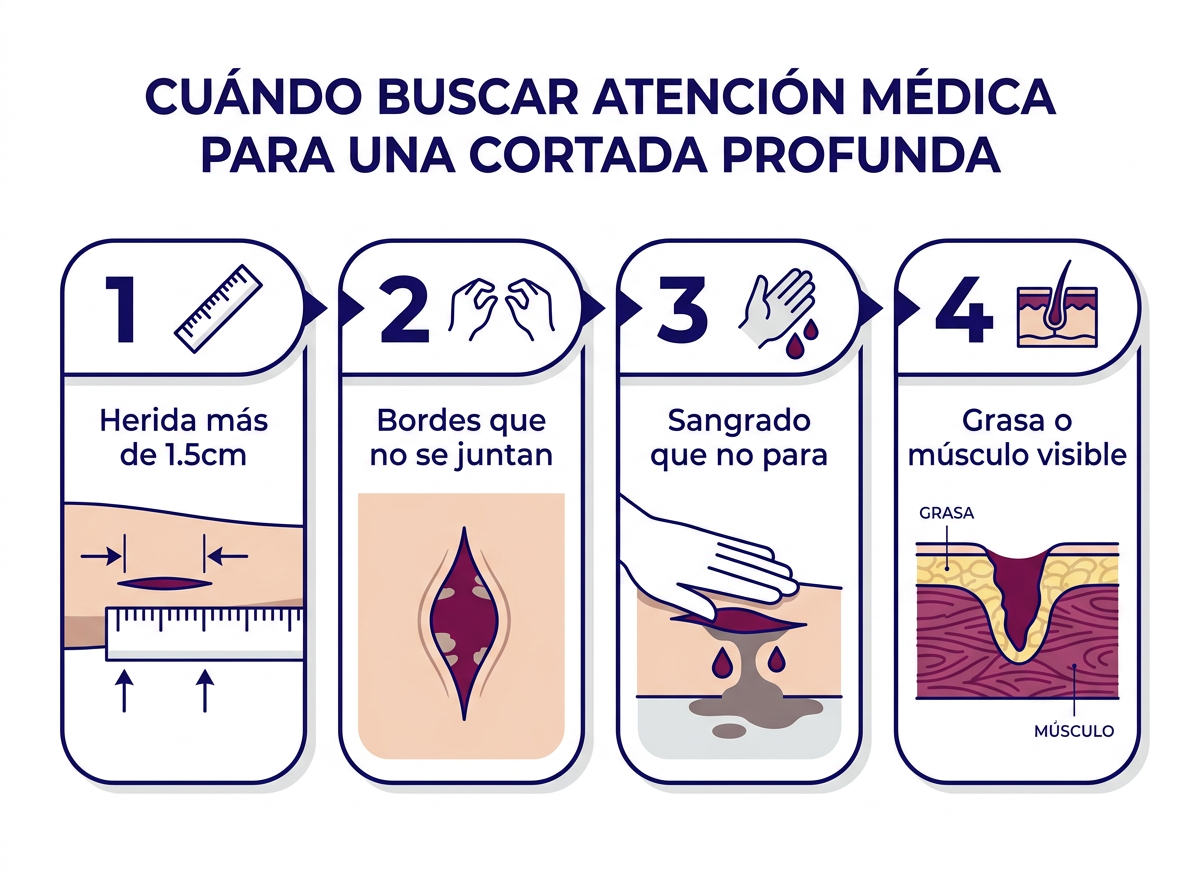 Cuidado de herida después de los puntos