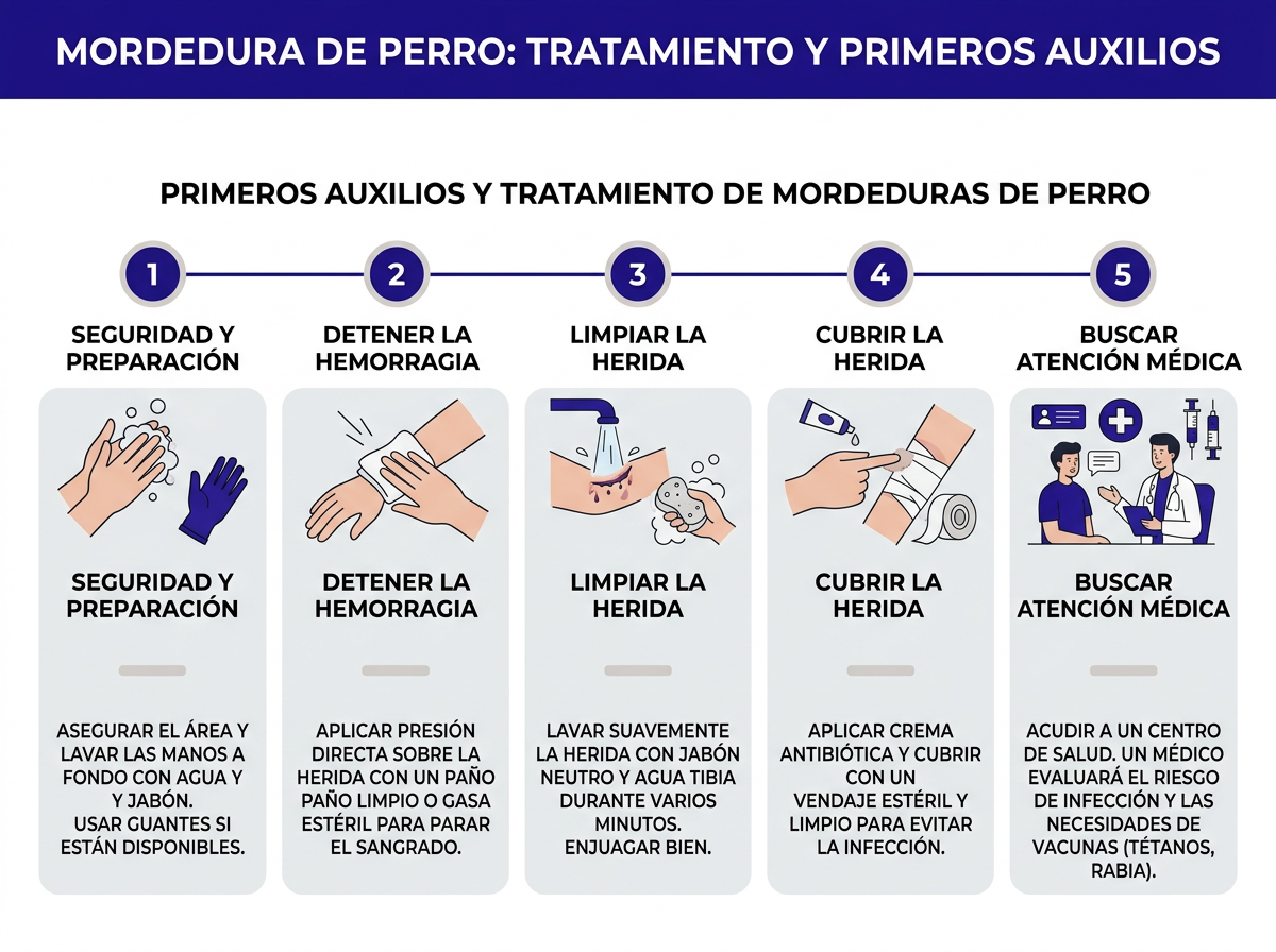 Infecciones que puede causar una mordedura de perro