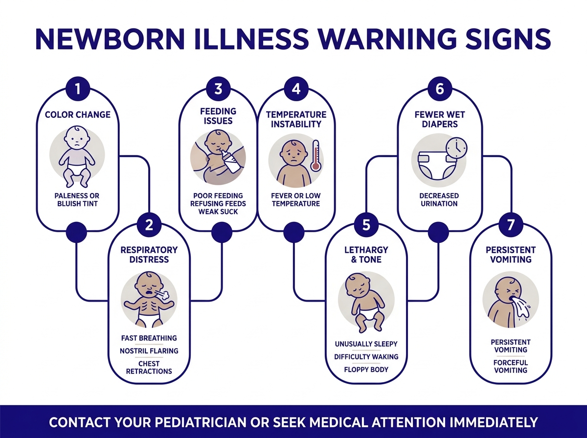 Dehydration signs in newborn baby fewer wet diapers dry lips