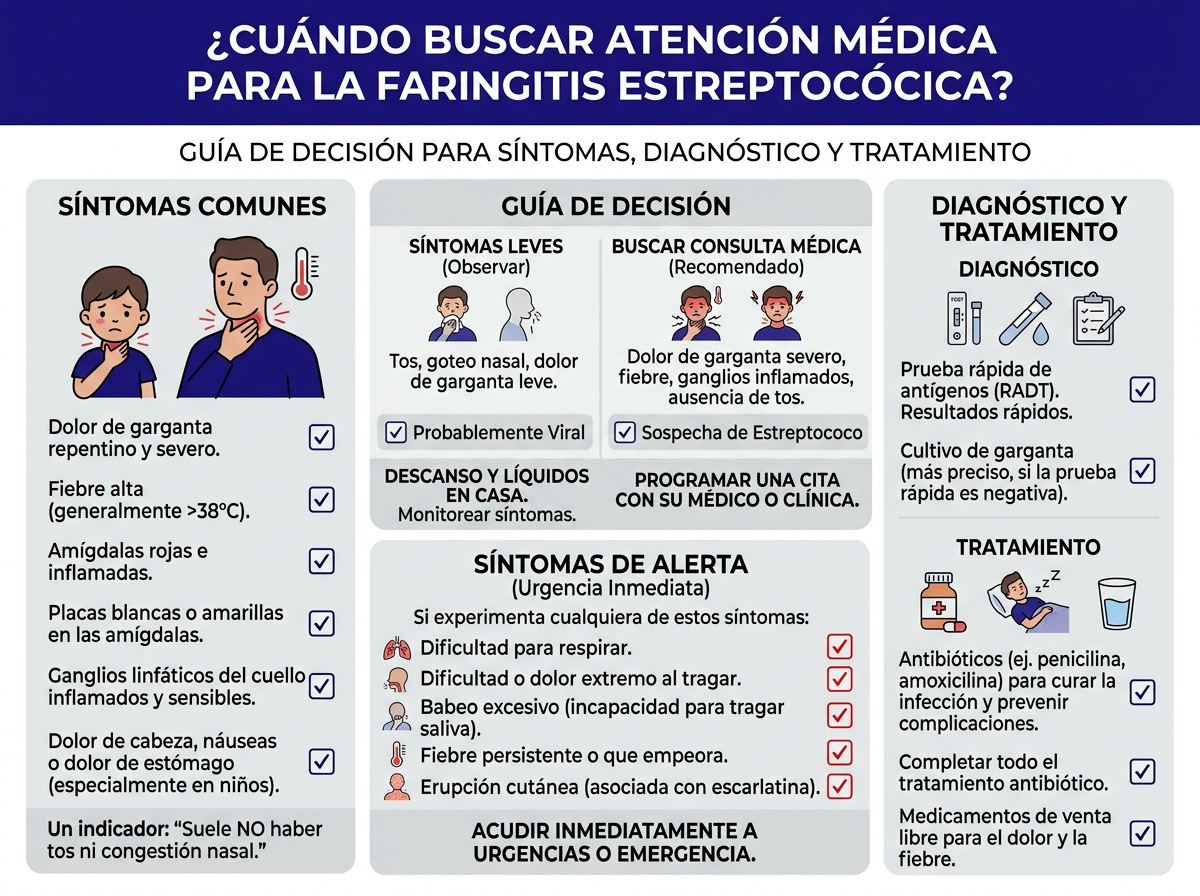 Strep throat en español señales en niños para padres