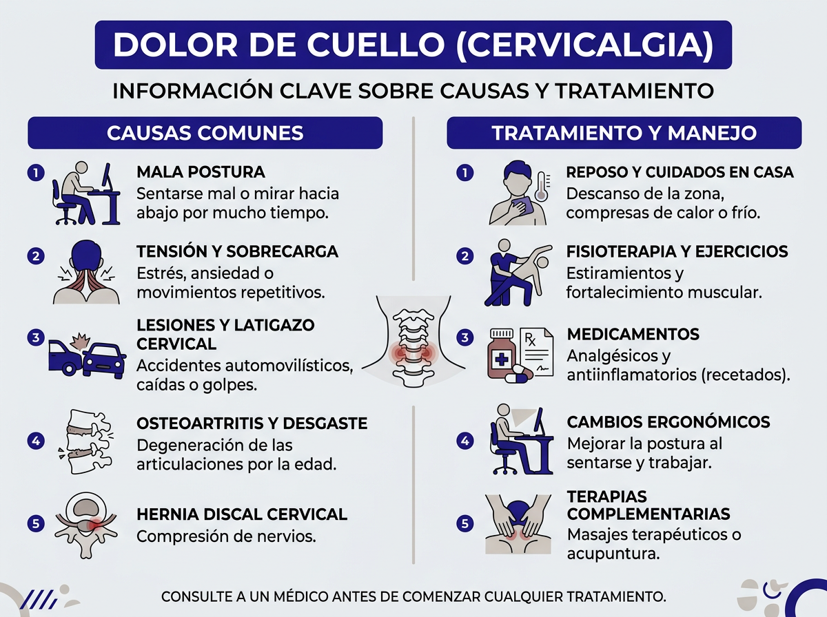 Infografía sobre dolor de cuello