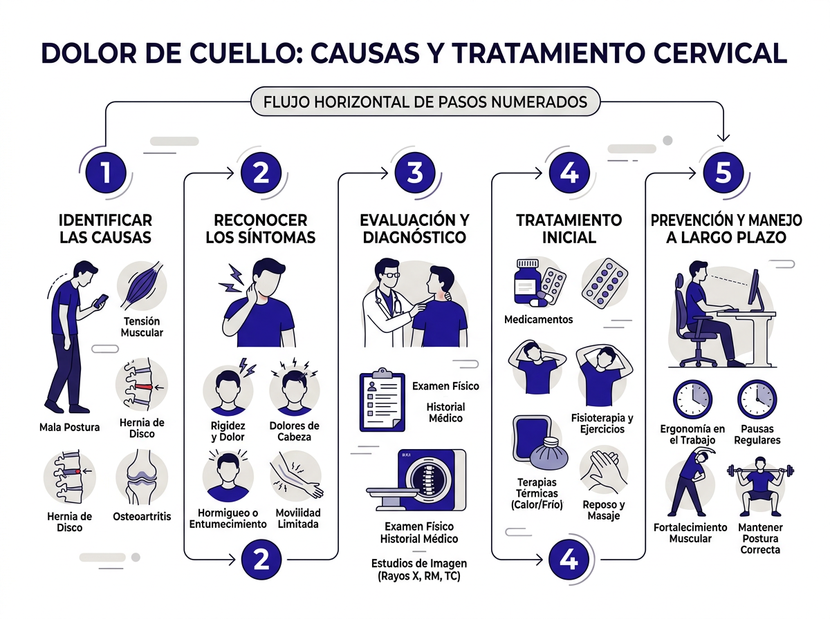 Guía de tratamiento para dolor de cuello