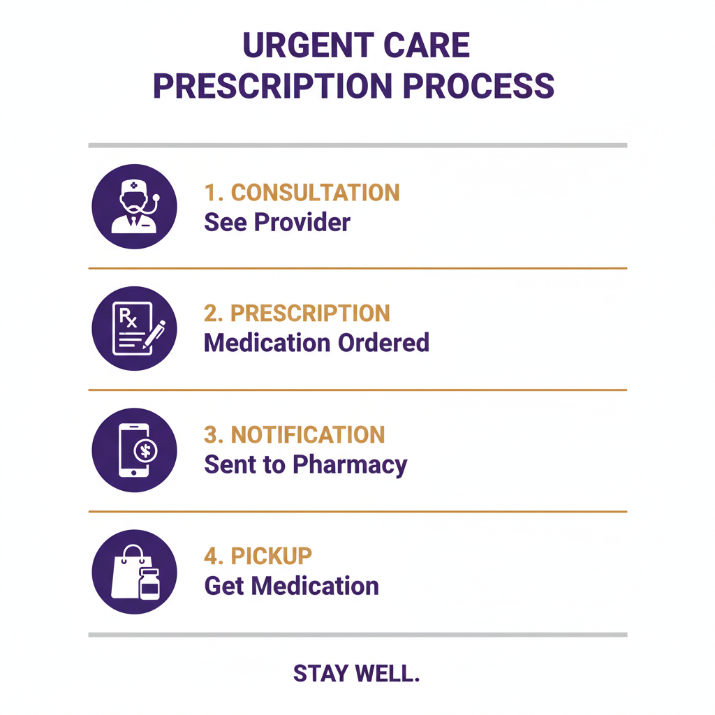 How the urgent care prescription process works step by step