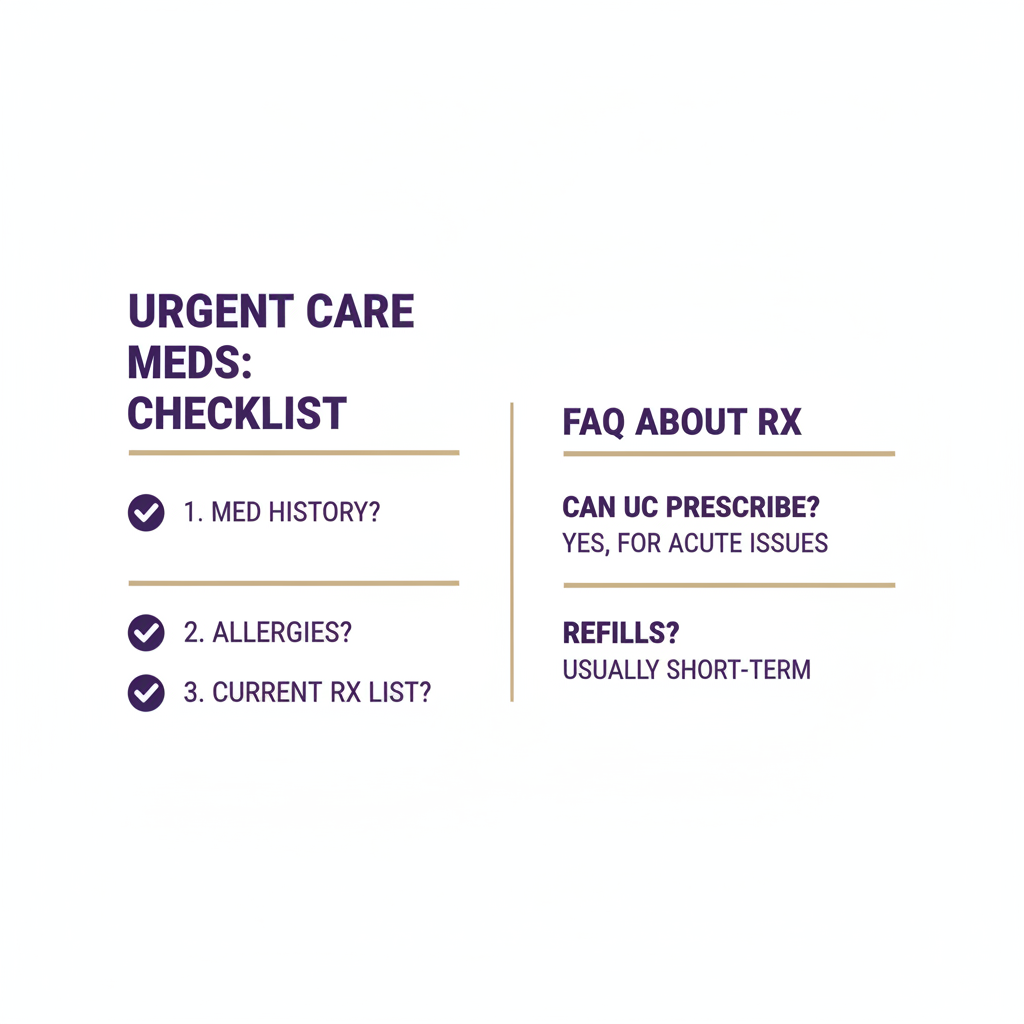 Medications urgent care can and cannot prescribe comparison