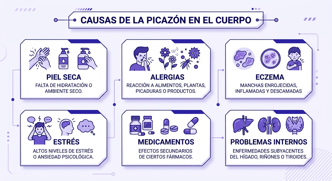 Causas de comezón en todo el cuerpo