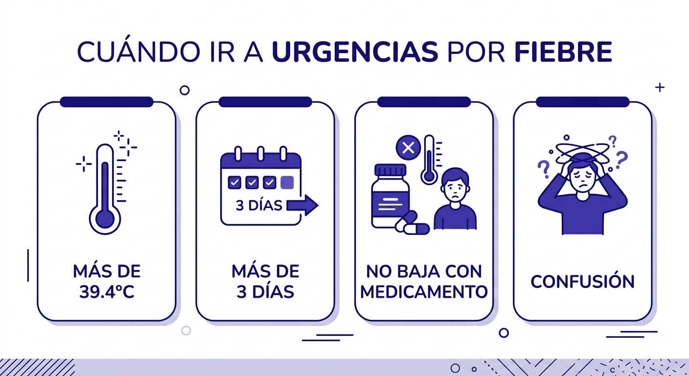 Cuándo ir a urgencias por fiebre alta