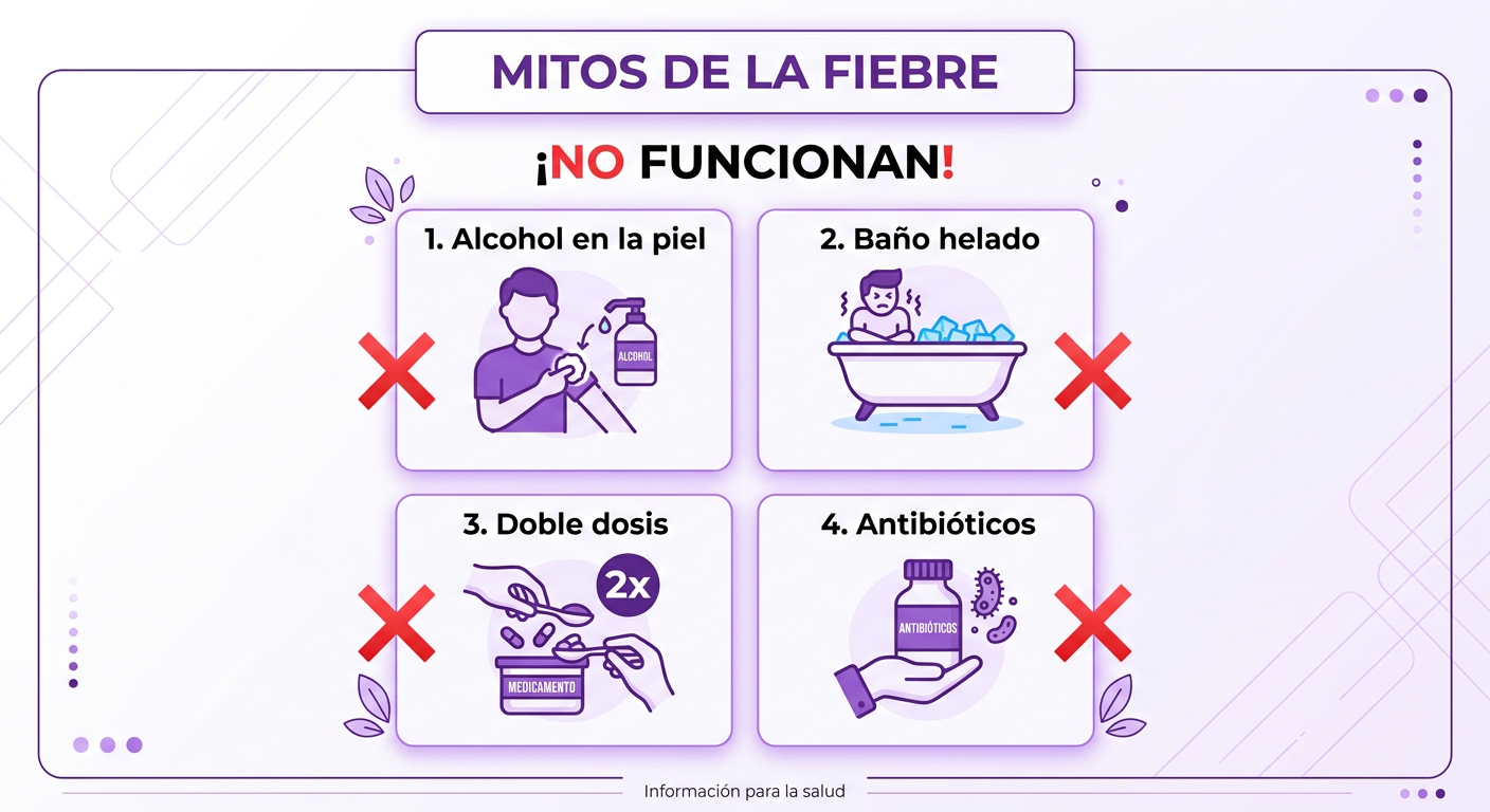 Mitos sobre cómo bajar la fiebre