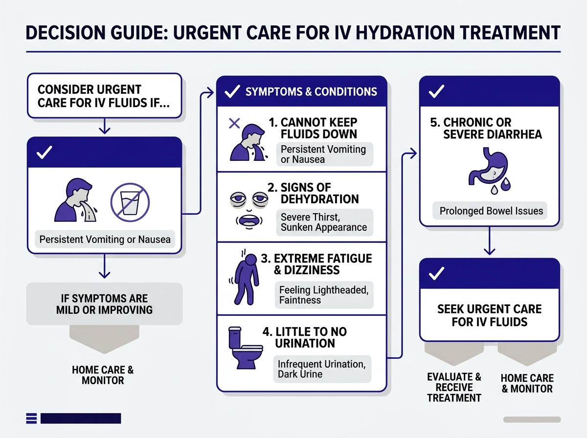IV fluids vs oral rehydration — when to try each and when to come in for urgent care