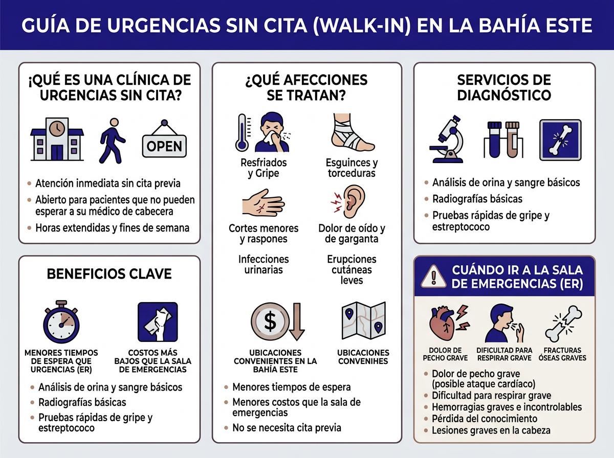 Comparación entre clínica de urgencias cerca de mi y sala de emergencias