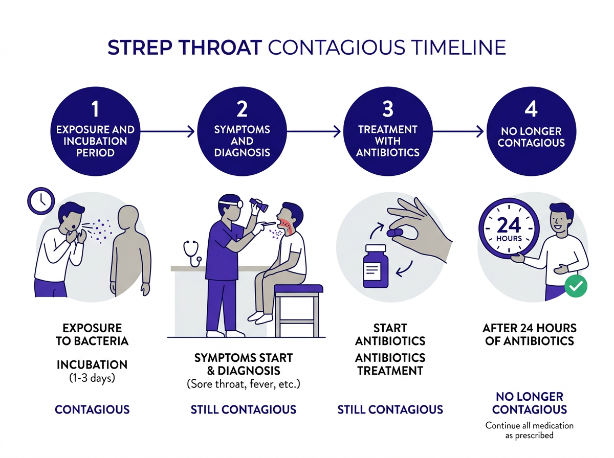 Checklist of strep throat symptoms to watch for before getting tested