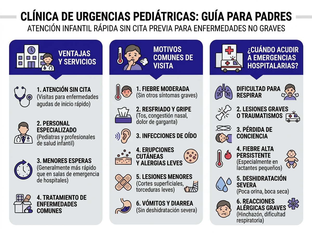 Comparación entre clínica de urgencias y sala de emergencias: cuándo ir a cada una