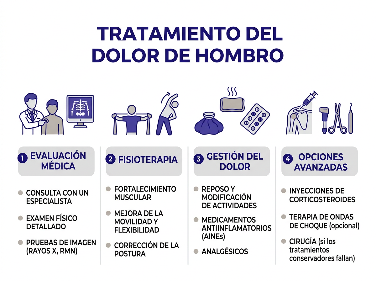Diagrama anatómico del hombro mostrando manguito rotador, bursa y articulación