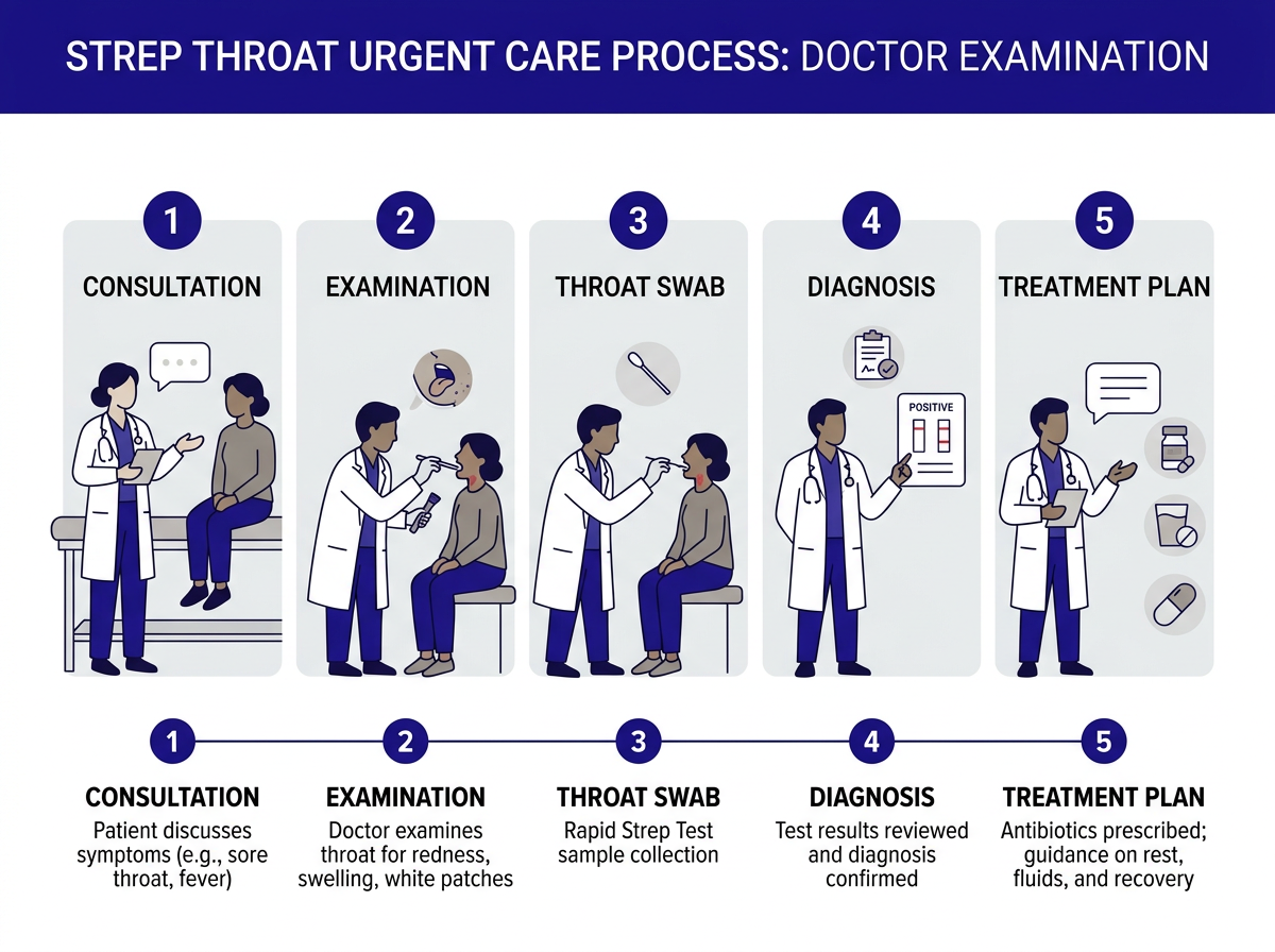 Comparison chart: strep throat vs viral sore throat symptoms