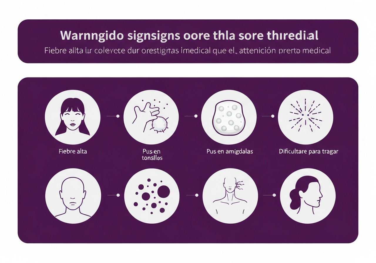 Señales de alarma en el dolor de garganta que requieren médico