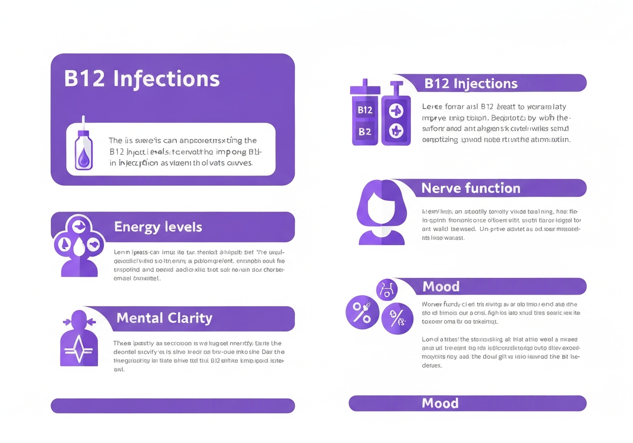 Beneficios de la inyección de vitamina B12: energía, nervios, ánimo, memoria