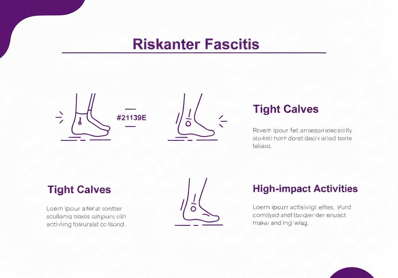 Plantar fasciitis risk factors: runners, standing workers, flat feet, tight calves