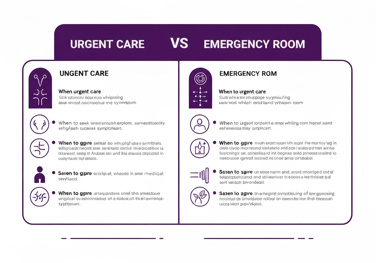 Urgent care vs ER for whiplash: when each is the right choice