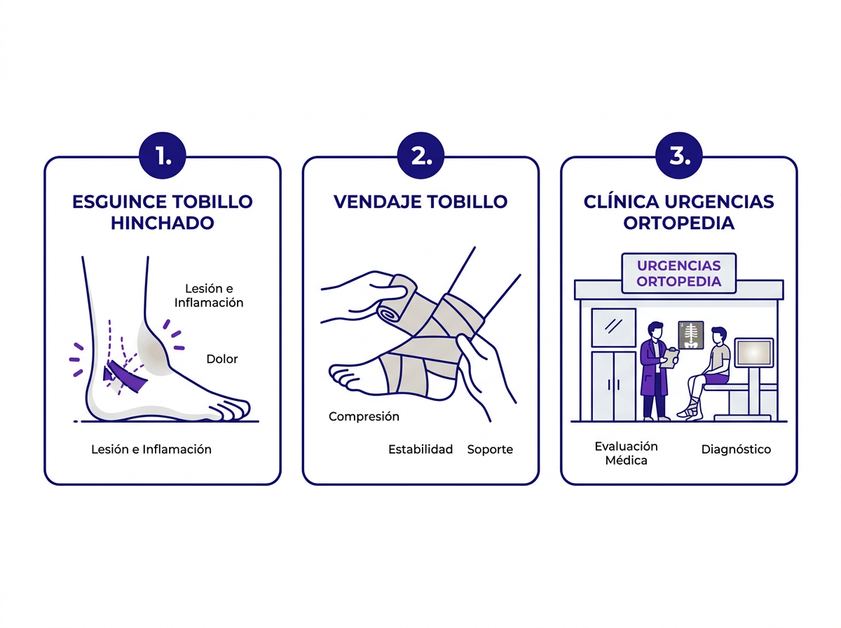 Protocolo de tratamiento para tobillo torcido en urgencias — radiografía y evaluación
