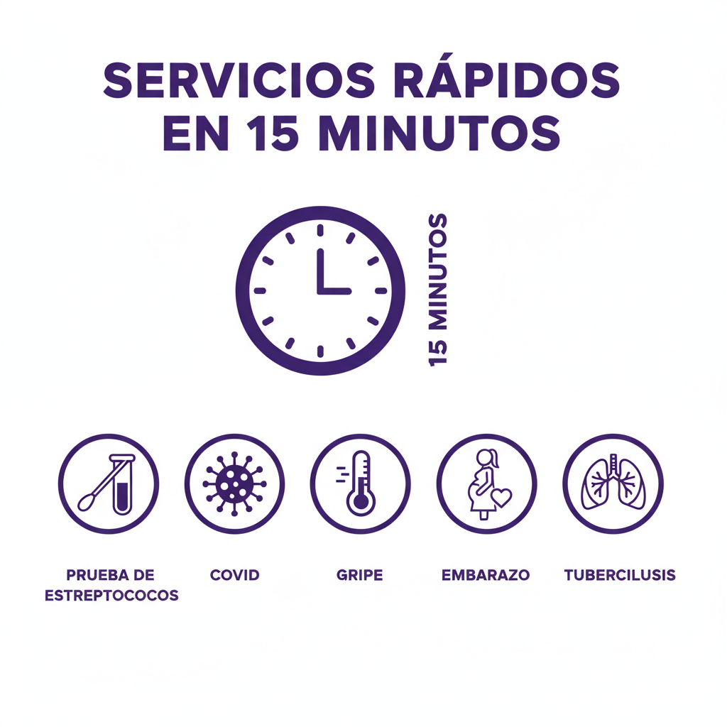 Servicios rápidos de 15 minutos disponibles los sábados en CityHealth San Leandro
