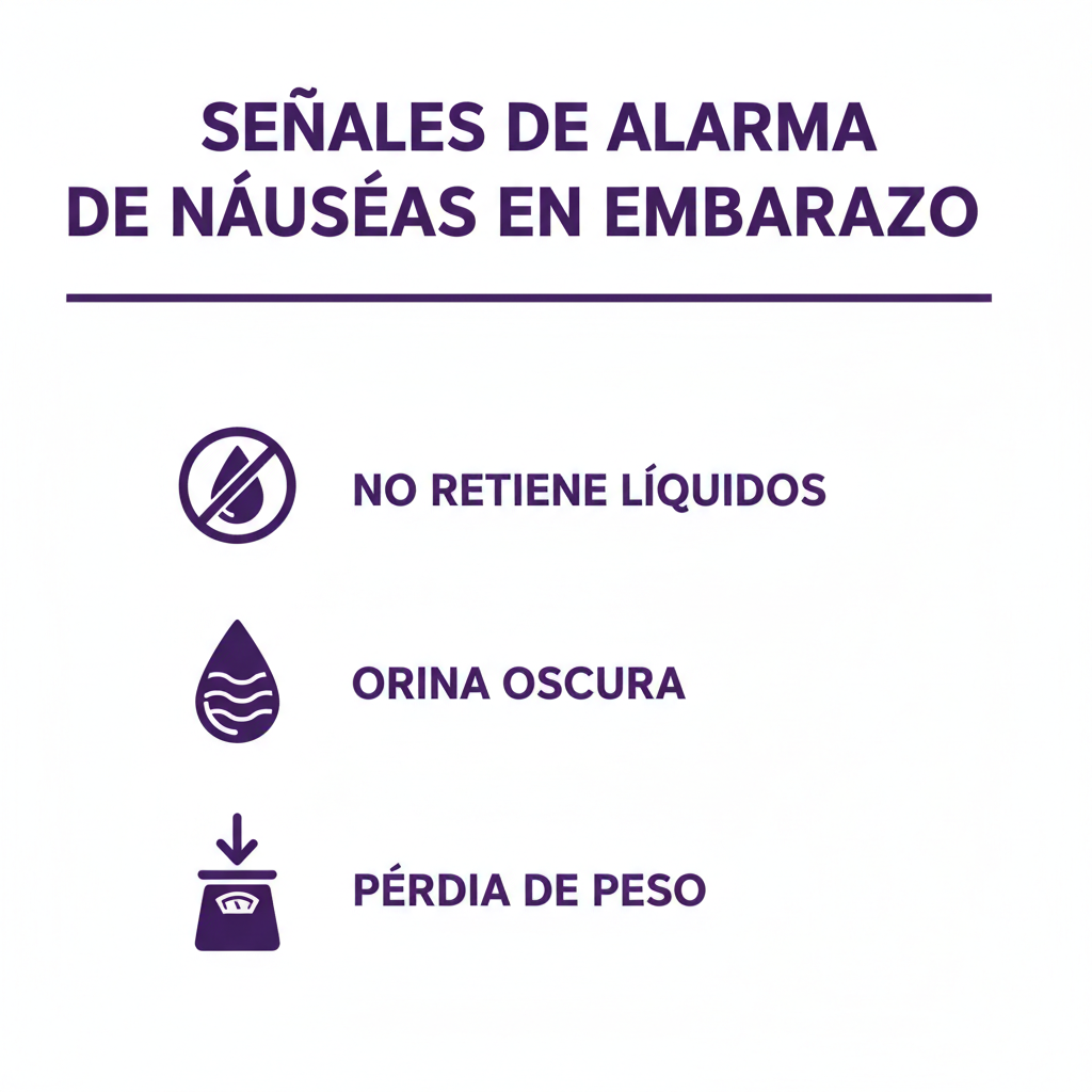 Mareos y náuseas en el embarazo — cuándo buscar atención médica urgente