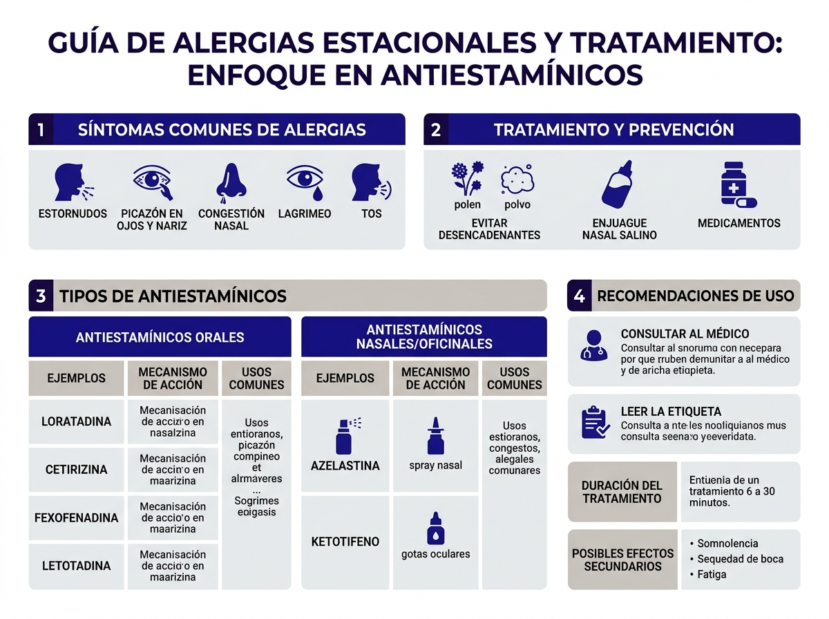 Síntomas de alergias estacionales vs resfriado
