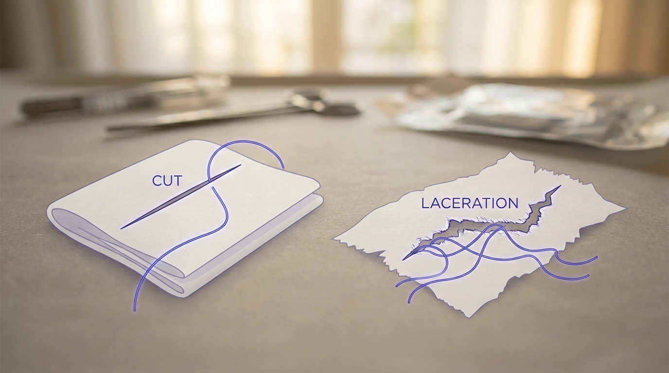 Laceration vs Cut: What’s the Difference and When You Need Care